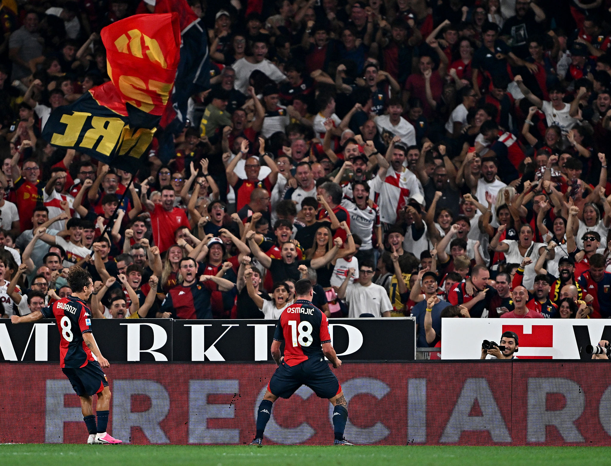 Osmajic, esordio e goal con il Genoa: il montenegrino si presenta lasciandosi alle spalle un passato di squalifiche